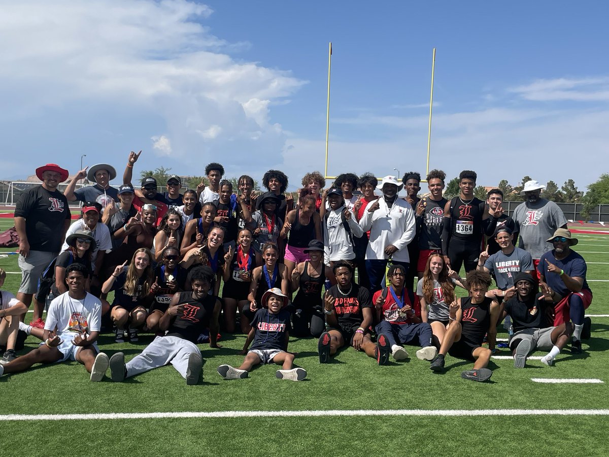 Liberty High School is the home of the 2023 Nevada state boys AND girls track and field champions!