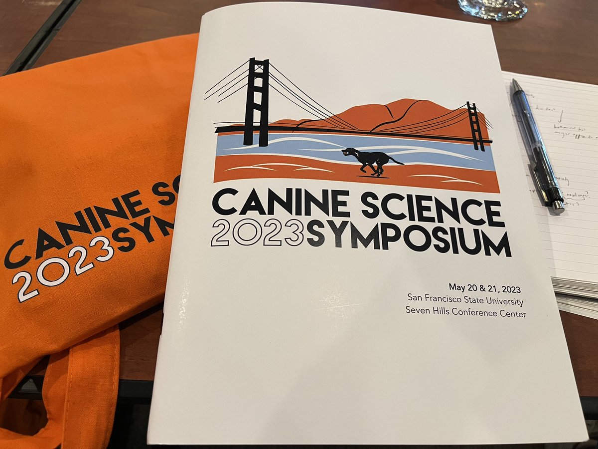 Attending the Canine Science Symposium 2023 at SF State. so happy it’s back! Always interesting & inspiring. #caninescience