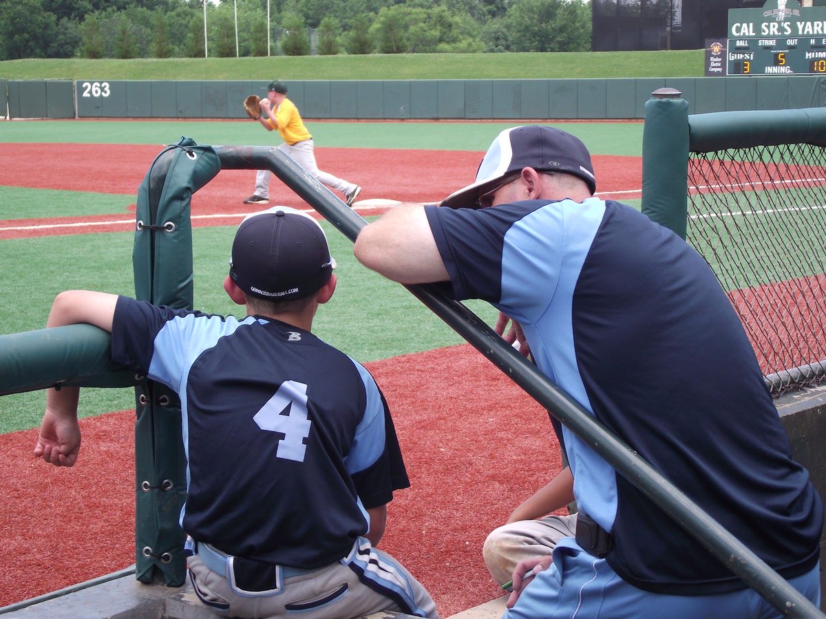 GowagsKyle's tweet photo. Don’t ever let the pressure exceed the pleasure. 

Be grateful for the chance to spend time with your son in a dugout! https://t.co/4B6B7lTgBz