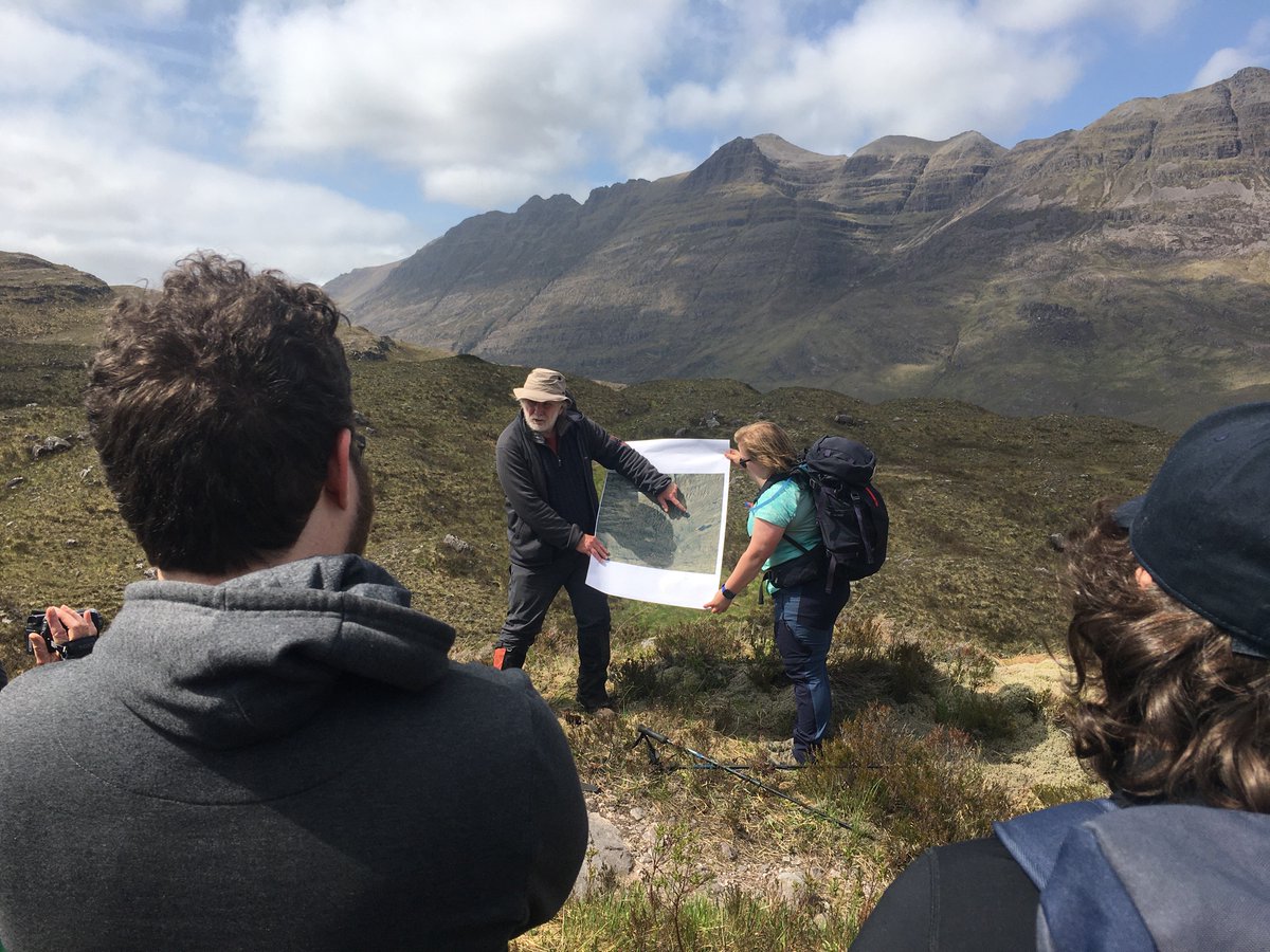 Doug Benn in action | Liathach in distance | @QuaternaryRA_UK