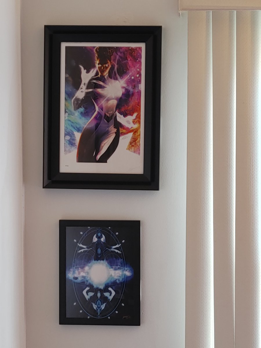 Got my Photon print hung and was finally able to hang my Yemaya/Olokun  print.