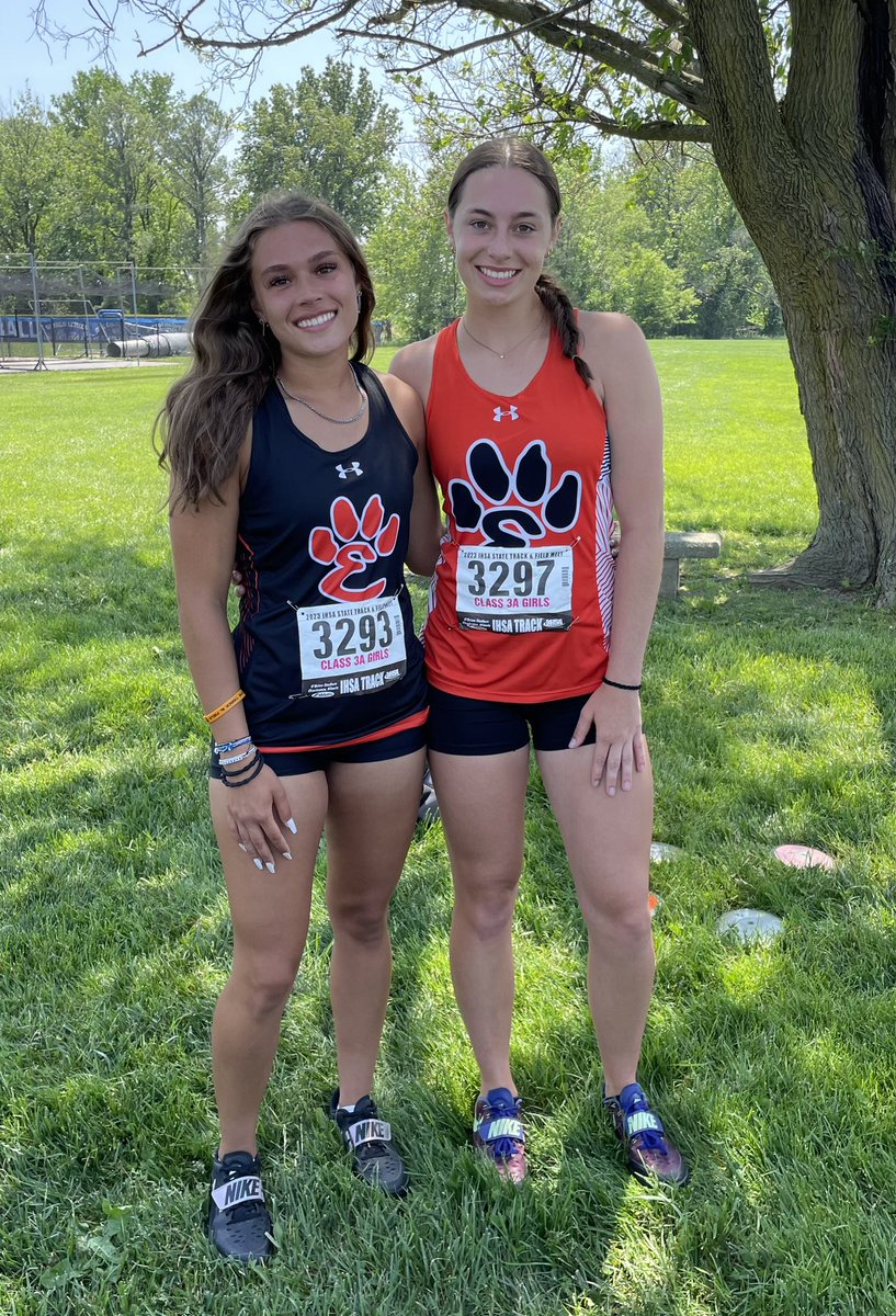 So proud of our girls! Dallas Jenkins (10th) and Kaitlyn Morningstar (3rd) at IHSA 3A State Finals!