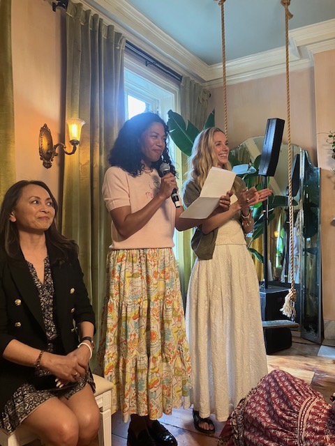 cindygallop's tweet photo. Amazing @TheWieSuite @linguafrancanyc event last Tues: launch of @LoidaNLewis's 'Why Should Guys Have All The Fun?', intro-ed by @RachelleHruska and Loida's daughter @thechristina99. I was blown away by Loida, and her book is BRILLIANT: buy it here https://t.co/BwaYXVrbYb 😍 https://t.co/a8iCMKvXNP
