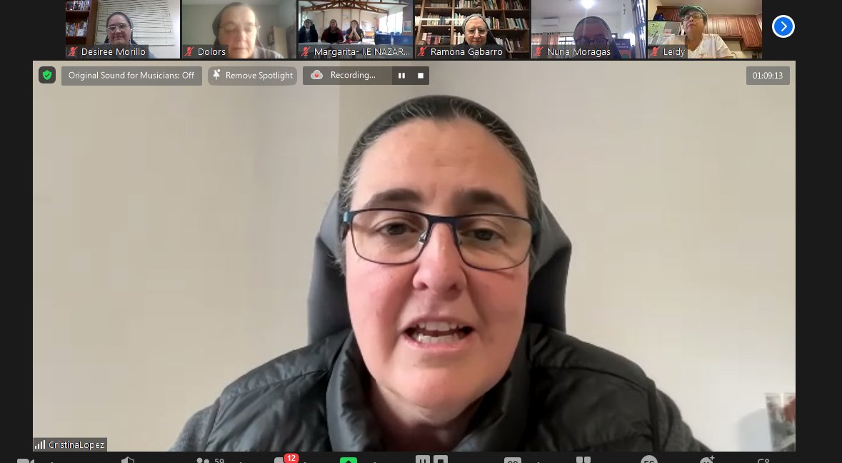 Compartimos el I Encuentro Internacional 2023. La tecnología nos brinda la oportunidad de reunirnos como una gran familia y eso nos fortalece, nos une y nos alienta a saborear que es una suerte compartir un sello de identidad que es para nosotros el ser de Nazaret.