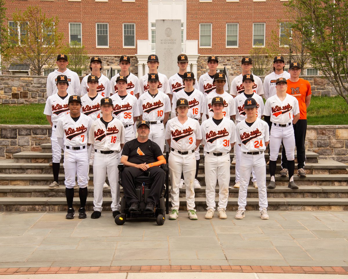 McDonoghSchool's tweet photo. Congrats to the varsity baseball team on advancing to the championship round tomorrow at 2:30 p.m. at Joe Cannon Stadium in Hanover. Don your orange and black and head over to cheer on the Eagles! The game will also be live-streamed at https://t.co/TXkqKBpVTZ. Go Eagles! https://t.co/pwWrfSCYeZ