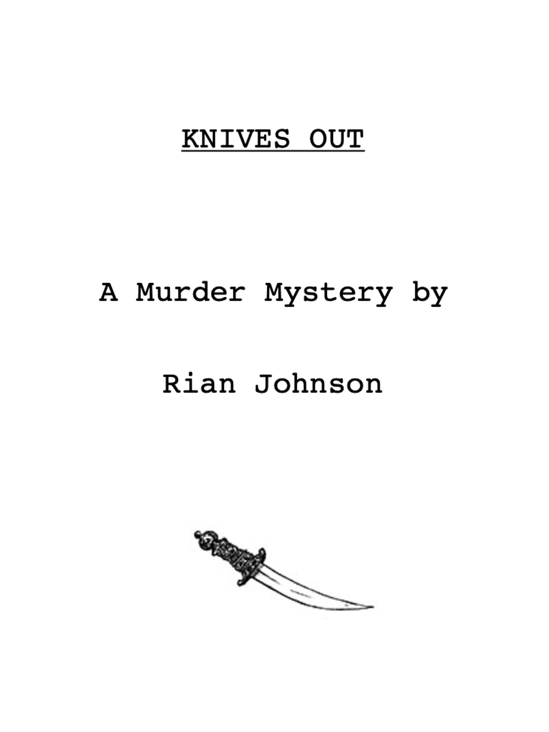 MURDER MYSTERY II Scripts