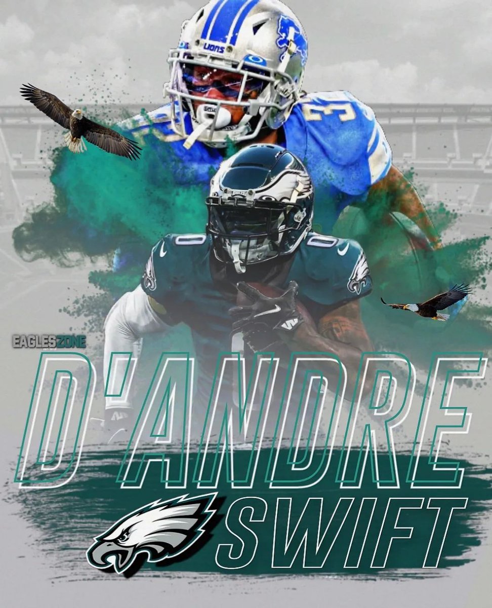 Definitely one of my favorite acquisitions this off-season been a huge fan of @DAndreSwift since College.  Really think he's a perfect fit for the offense sirriani utilizes #eagles #flyeaglesfly 
📸  shoutout to @FrankFrizzle19 checkout and follow eagleszone on ig!!