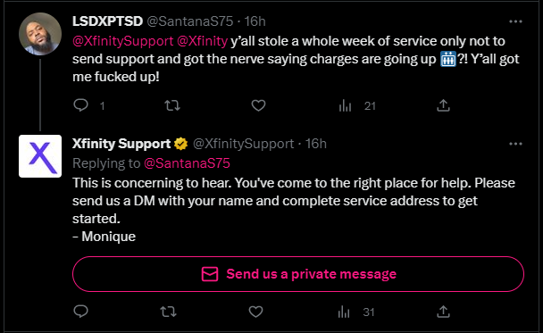 spaethon's tweet image. More #XfinitySupport drama!

If you enjoy reading high-level anger text, hop over there.