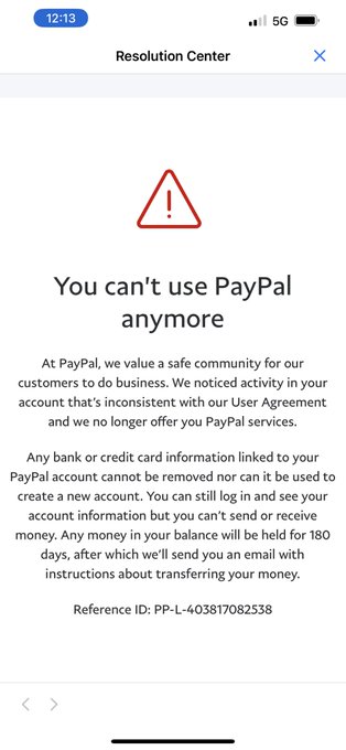 I only ever use my @PayPal to buy things online. I don't use it for work and I don't accept payment via