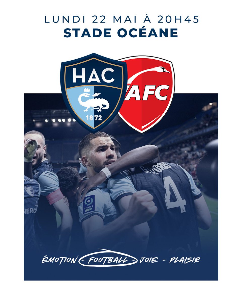 𝐓𝐨𝐮𝐬 𝐚𝐮 𝐬𝐭𝐚𝐝𝐞 𝐥𝐮𝐧𝐝𝐢 ! 💪

En cas de victoire, nous retrouverons ensemble la <a href="/Ligue1UberEats/">Ligue1UberEats</a>… 👀

À lundi 👉 cutt.ly/e66lor8

#HACVAFC