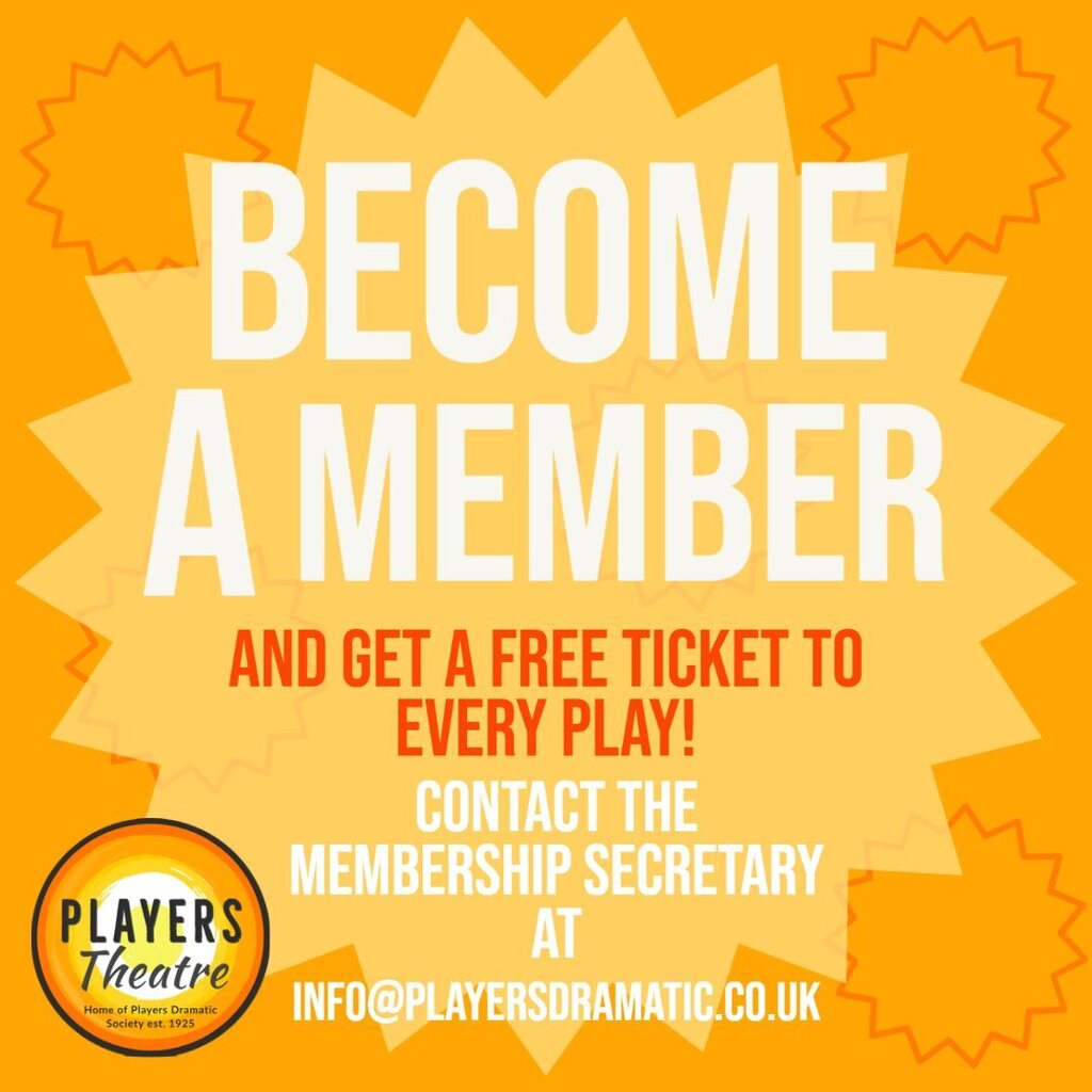 The final play of the 2022/23 season starts on Monday. If you come down and like what you see then consider becoming a member and help us make more! 

You can find everything you need to know about joining right here 👇ift.tt/1ZuRtVc

See next week for 'Private Lives'