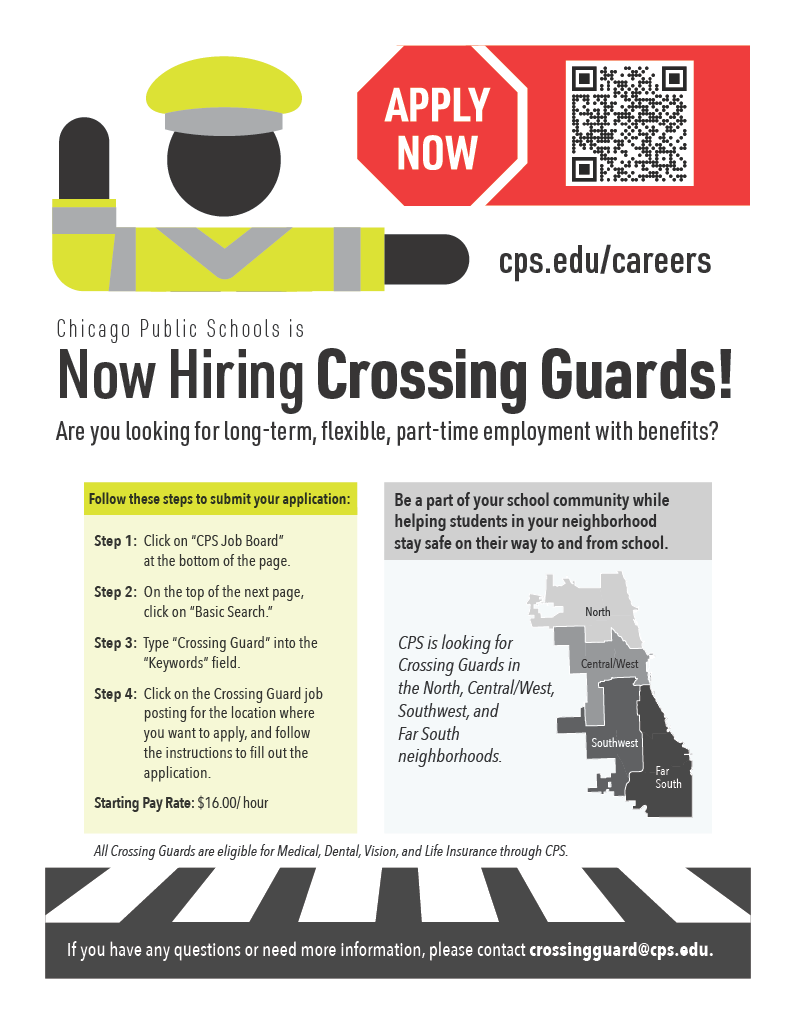 Crossing guards contribute to the safety of our communities by ensuring children can safely start their school day. We have two amazing crossing guards at Hitch but we need more! If you know of a good candidate for crossings near Hitch, please message me!