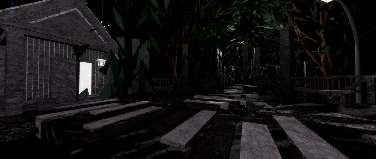 Throwback to this lobby I made for a horror game that never got released! how would u rate it ? #RobloxDev #ROBLOX #robloxart