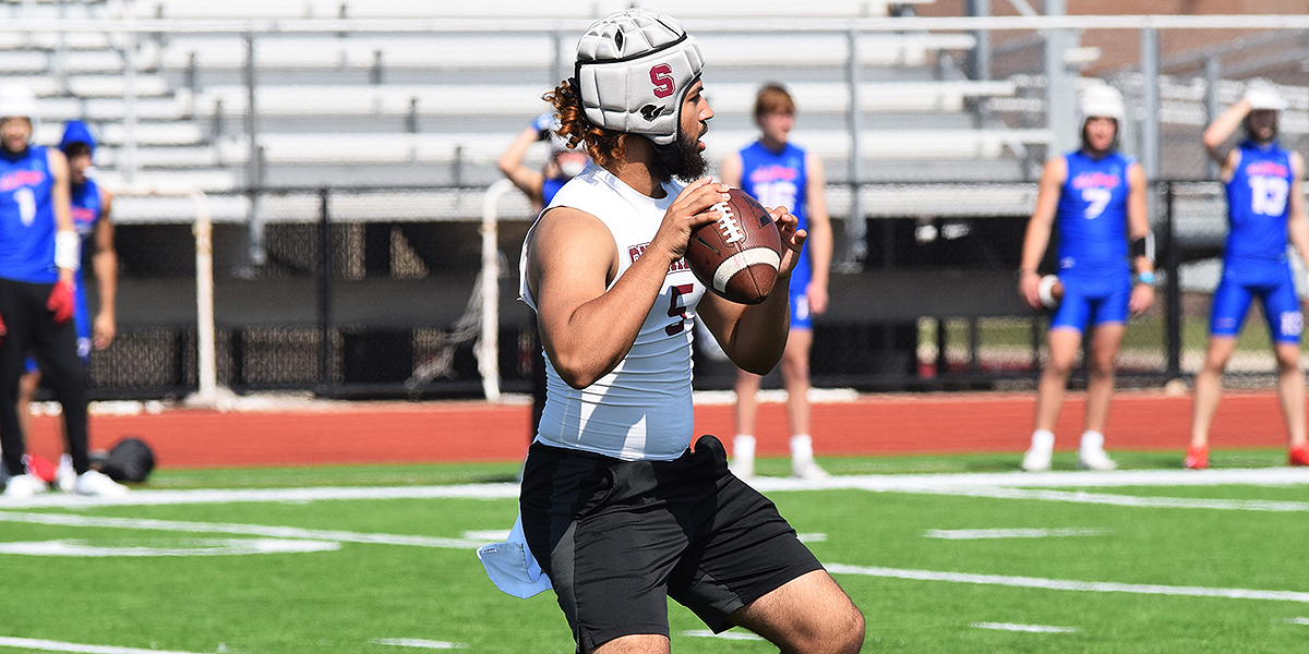 New Sherman head coach Josh Aleman has a lot of reasons to be excited. His team looked very sharp in 7v7 action today. #TXHSFB

<a href="/joshaleman33/">Joshua Aleman</a> | <a href="/SHBearcatFB/">Sherman Bearcat Football</a> 

texasfootball.com/article/2023/0…