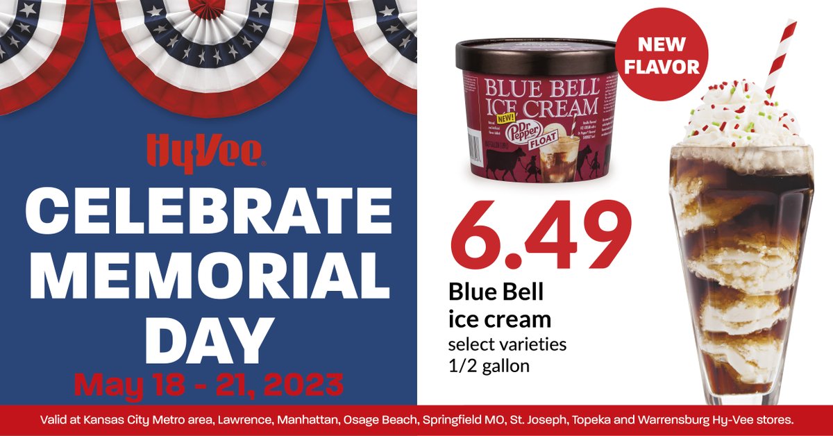Kansas City HyVee on Twitter "Don't miss sweet savings on Blue Bell