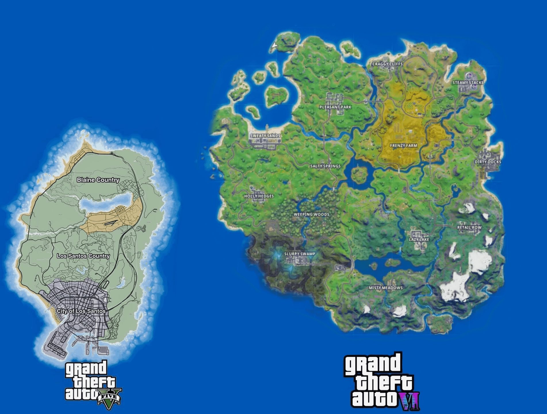 Opera GX on X: The GTA 6 map is rumoured to be TWICE as big as GTA 5 🤯   / X