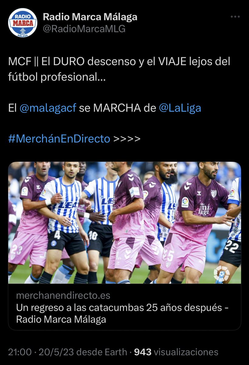 9 puntos de diferencia les llevábamos el 11 de abril y 9 puntos les llevamos ahora. Ni un triste punto nos han recortado y eso que éramos él fácil a descender. Que les den pero bien en segunda b