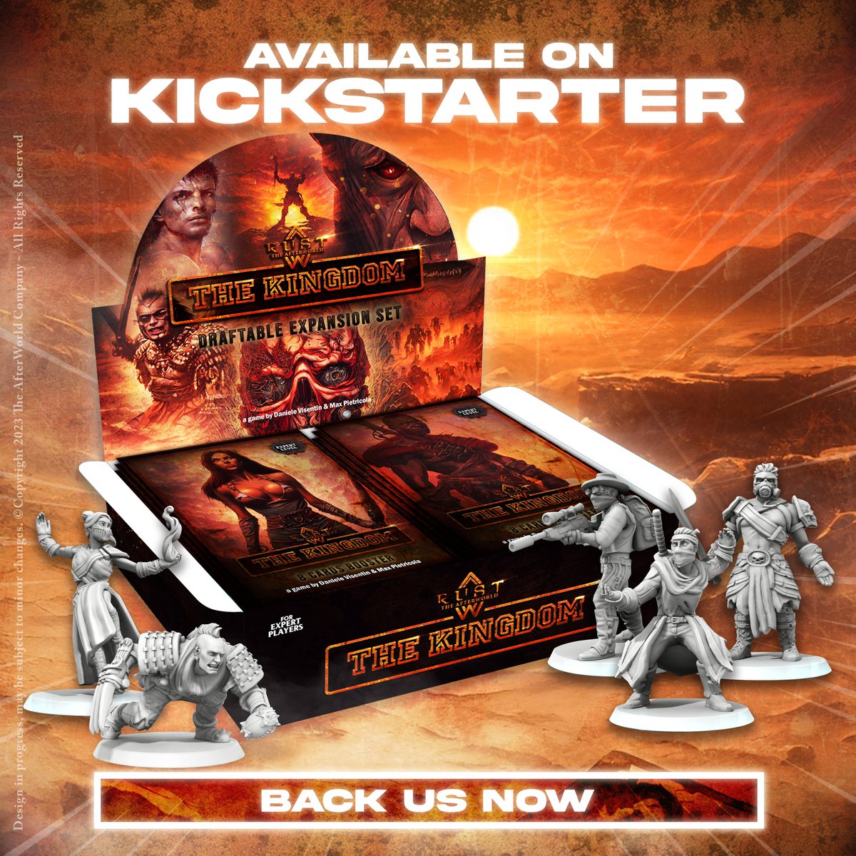 RustAfterWorld's tweet photo. Time has come…
#TheKingdom is now available on Kickstarter.

Discover our campaign using the link below!

CLICK HERE 👉🏻 https://t.co/31QOG9ldmn

#boardgames #ttrpgs #cardgames #rusttheafterworld #kickstarter https://t.co/KrK0EnDjvy