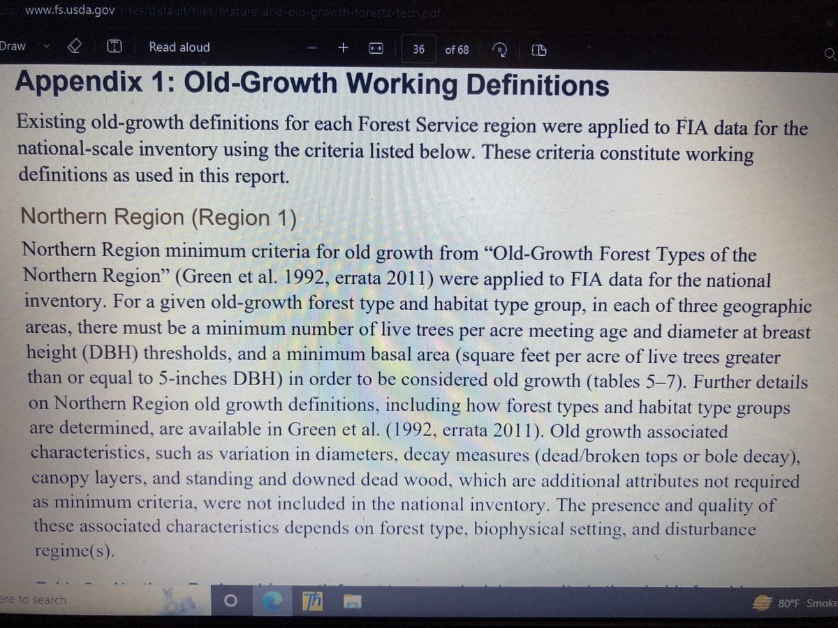 The ‘book at the Guard Desk, today is…
“Mature & Oldgrowth Forest: Definition, Identification & initial Inventory on Lands Managed by US Forest Service & BLM”
Official government study for future policy on #Oldgrowth #forest