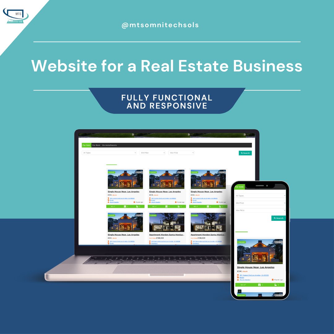 mtsomnitechsols's tweet image. Website for a Real Estate business! Get yours now
#realestate #DigitalMarketing #digitalmarketingservices