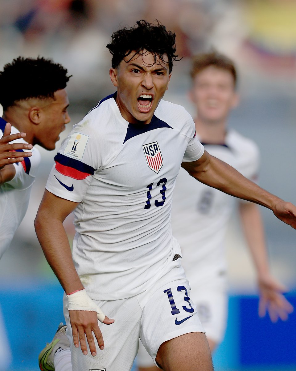 FIFAWorldCup's tweet photo. 🇺🇸 USA FIND A LAST-MINUTE WINNER! 

#U20WC https://t.co/sax0RnxEe3