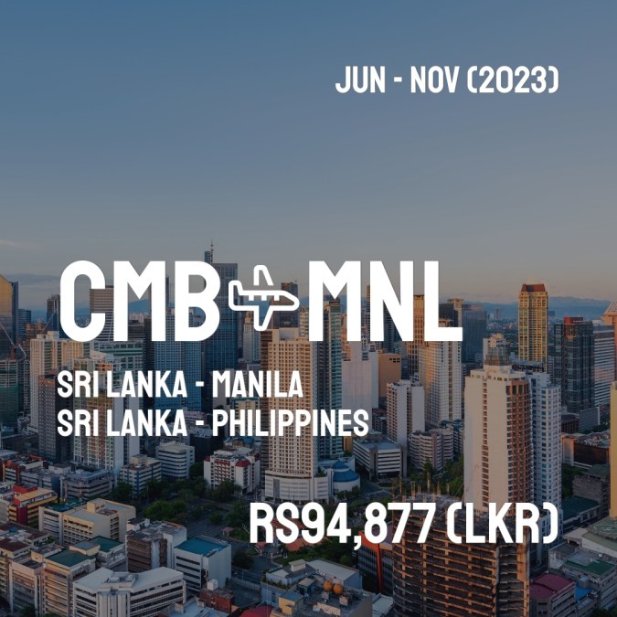 CMBFlyCheap's tweet image. ✈️ Sri Lanka (CMB) to Manila (MNL) for only Rs94,877 (LKR) roundtrip 💸
1175 live dates on Adventure Machine. - get the app on iOS or Android #srilanka #travelsrilanka #colombostyle #srilankatoday #srilankadaily #gallefort #visitsrilanka