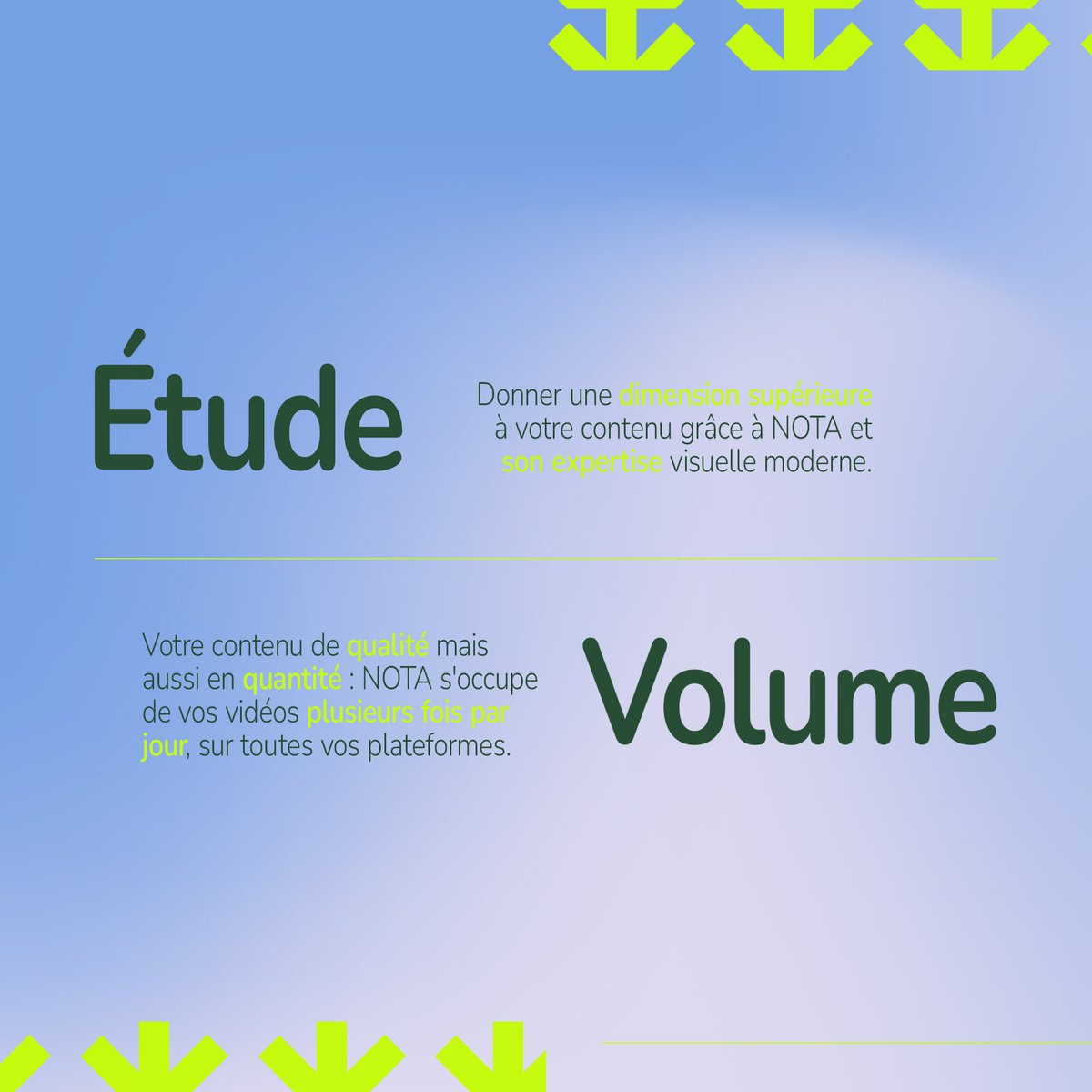 ÉTUDE | VOLUME ⤵️