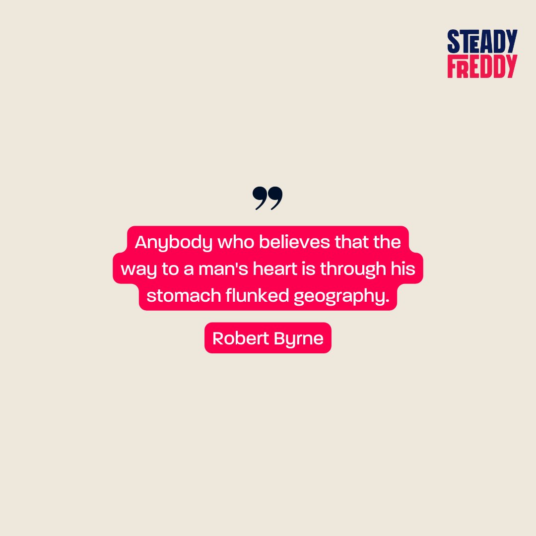 What do YOU think is the way to win a man's heart? 👀🥵😂 Comment below! 

#besteadyfreddy #funnyquotes #qotd #sexjokes #sexhumor