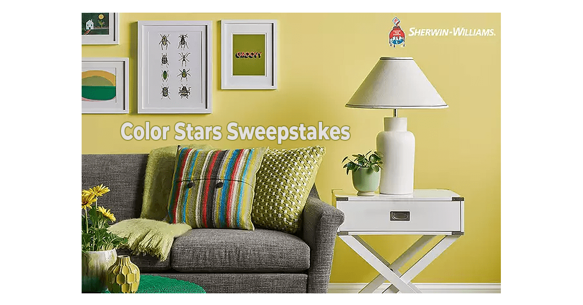 Give your home a facelift with the Color Stars Sweepstakes! Win Sherwin-Williams paint, design help, and $2,500 for decor. Ends 5/31, US. goldengoosegiveaways.com/color-stars-sw…  

#ColorStars #HomeUpgrade #EnterToWin #SherwinWilliams #BHGGiveaway