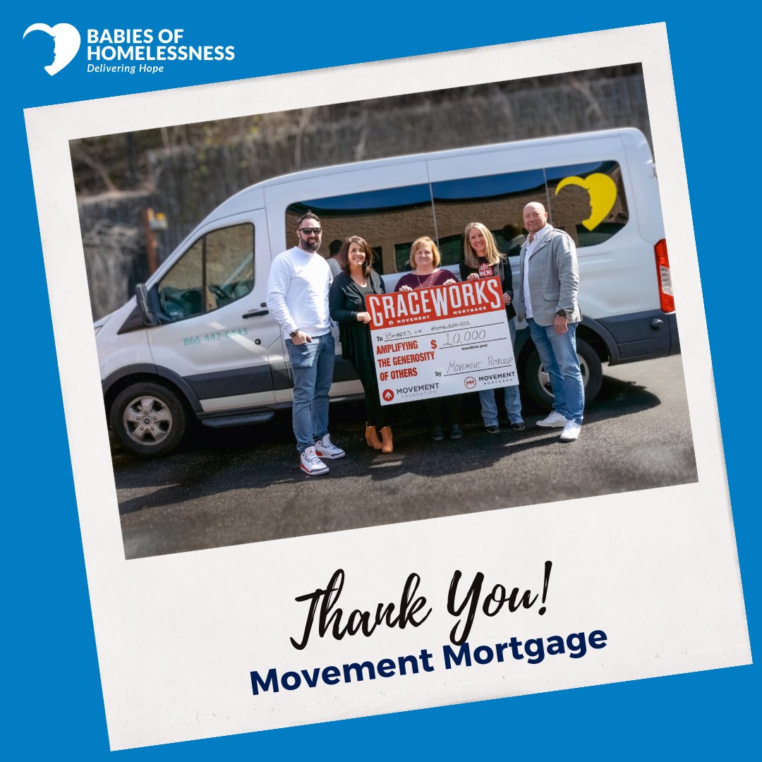 BoH_PugetSound's tweet photo. We are thrilled to announce that Babies of Homelessness recently received a GraceWorks Grant of $10,000 from @MovementMtg! This generous donation will directly support the thousands of families living in King and Snohomish Counties who struggle to provide basics to their babies. https://t.co/XoM10Sjzok
