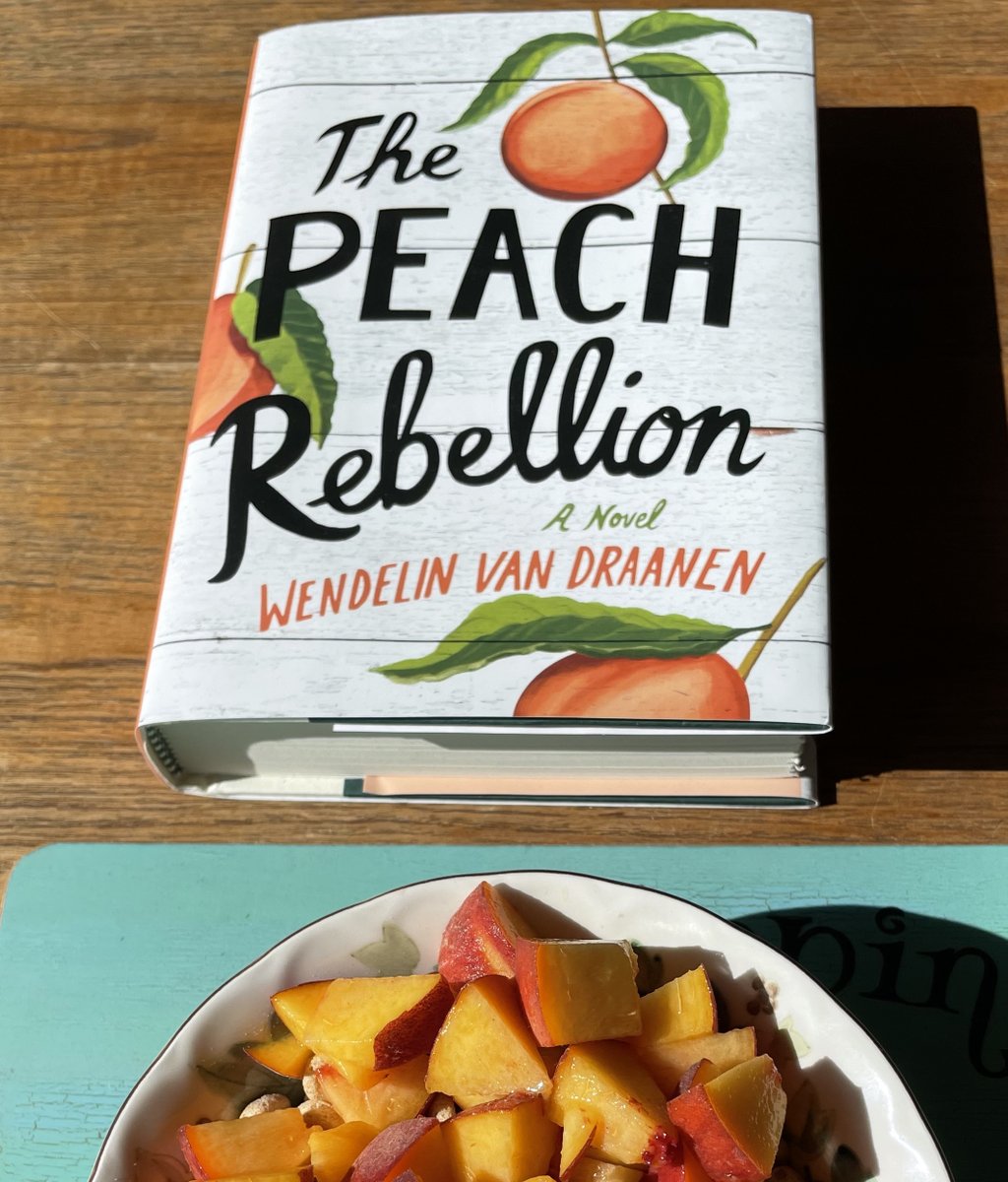 __amy_g's tweet photo. The Peach Rebellion is one year old this week.
It defied review while becoming woven into my life.

First a review of this marvelous book.
Then reflections on it being woven in everywhere.

https://t.co/Uw3L50O2fE
No spoilers.

@WendelinVanD @siscoe_nancy @KnopfBFYR
1/6 https://t.co/m0pwrX6GYW