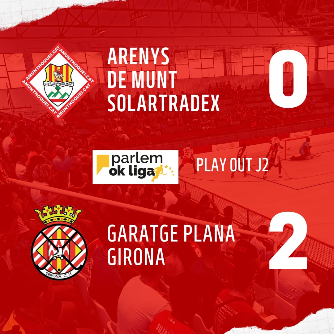 🔴⚪ No ha pogut ser. Tot i fer un molt bon partit amb un pavelló plè a vesssar, l'equip ha perdut per 0-2 davant el Girona i es despedeix de la Ok Lliga.

Però... Tornarem aviat!!

@solartradex @brand_solo <a href="/AzemadSport/">AZEMAD SPORT</a> #hoquei #hoqueipatins #arenysdemunt