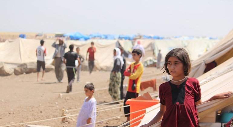 FarhadShamoRoto's tweet photo. Ezidis lost hope of living in Iraq. No protection guarantees as thousands of free &amp; powerful perpetrators of genocide crimes. An entire generation has grown up in camps, demanding their rights

#Iraqi_government_cannot_protect_Ezidis
#Ezidis_demand_for_mass_migration_from_Iraq https://t.co/o9OuHvYtvI