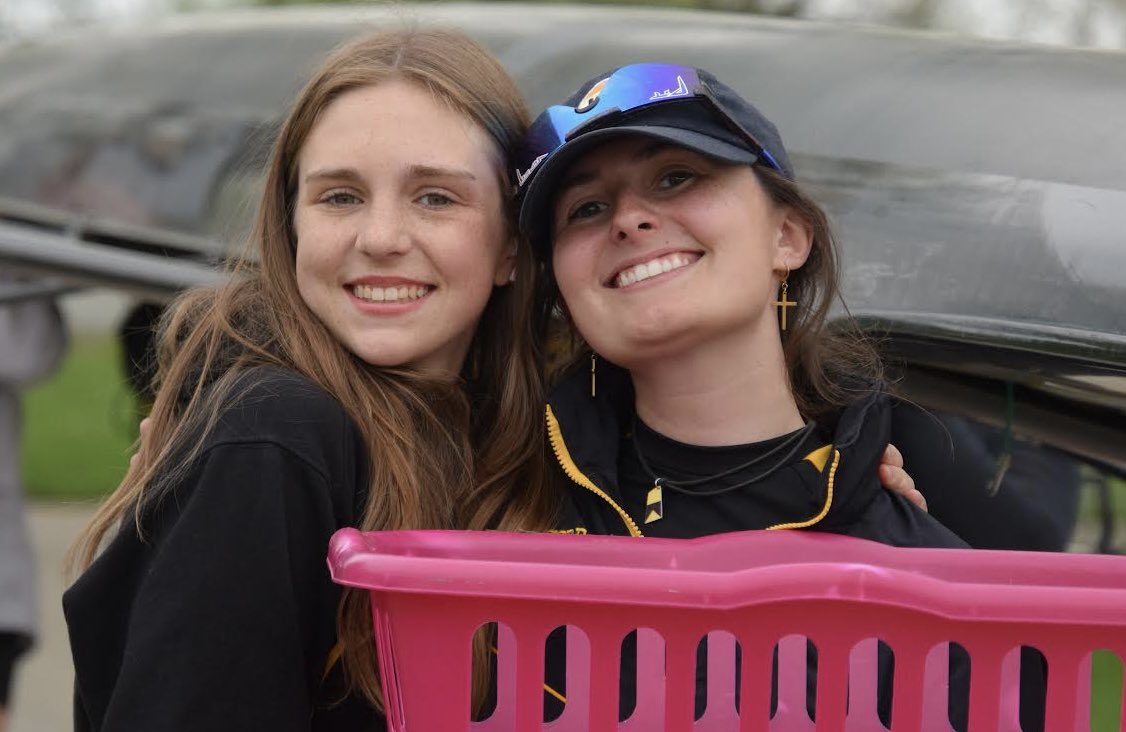 Congratulations to our Senior Coxswain and Team Captain Ella (on the right)! Pictured here with our Sophomore Coxswain Emma!