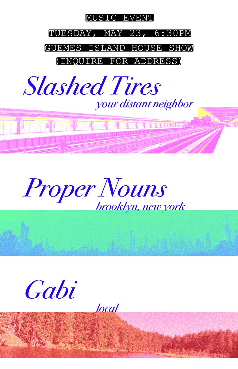 Playing solo for the first time wanna come? Tuesday at 6 on fair Guemes.