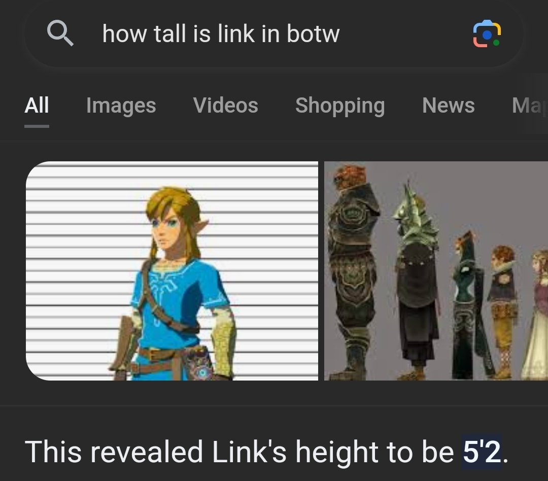 Retweet this if you're taller than Link