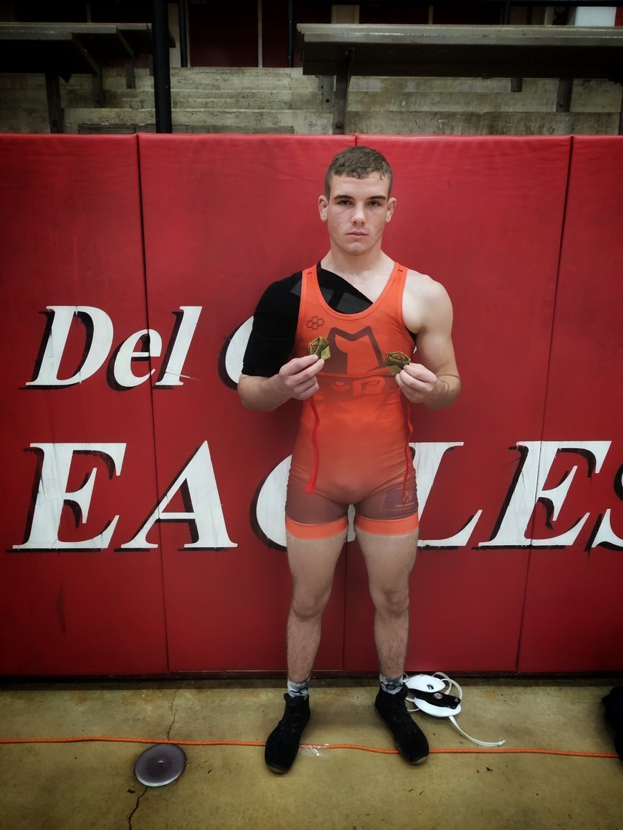 First in freestyle and greco today.