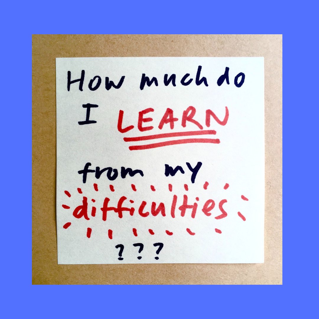 mck123__'s tweet photo. Was in the ER this week. Asked one nurse what they’ve learned from being a nurse. They shared how much we can learn about ourselves from our difficulties + difficult situations.

Made me wonder, how much do I learn from my difficulties? My difficult situations?

How much do you? https://t.co/zM0VyWU01B