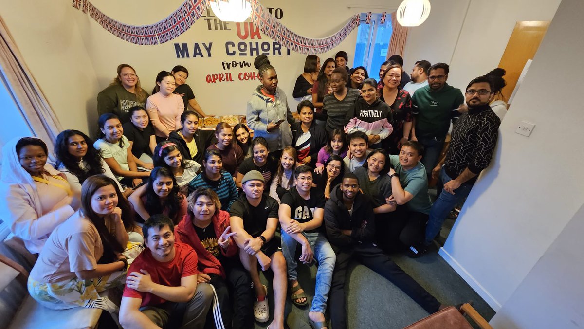 ChelleHTP's tweet photo. ‘No one understands a cohort better than another cohort’. A welcome to the May cohort of PHU #April2023cohort #May2023cohort #IEN #welcometotheUK #welcometoPHU 
@PhuWorkforce https://t.co/AVtryHkqeZ