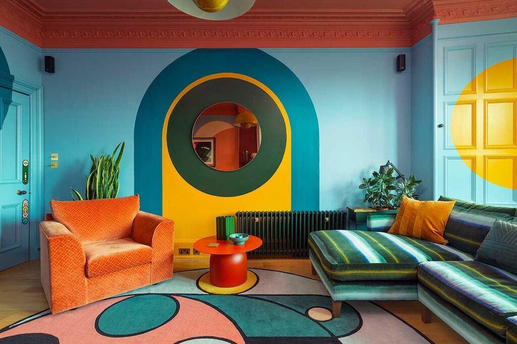 Interio63295813's tweet photo. Psychedelic Edinburgh Apartment by Sam Buckley [1200 x 853] https://t.co/zrTPsJ8Eyx