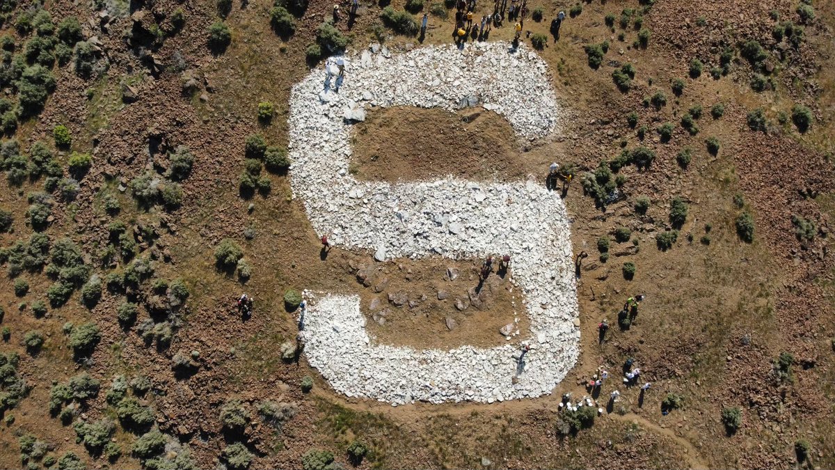 Today we operated a waived #UAS flight at the request of the City to help Sparks High School repaint the “S.” In addition to capturing video and photos we also used our UAS to assist in marking the lines referenced in site plans. #drone #dji #uas #painting #outdoors