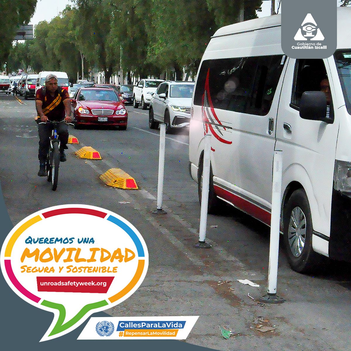 Repensar y recrear una movilidad donde las personas puedan trasladarse de manera sustentable y con seguridad.

#CallesParaLaVida 
#RepensarLaMovilidad