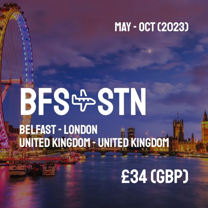 BFSCheapFly's tweet image. ✈️ Belfast (BFS) to London (STN) for only £34 (GBP) roundtrip 💸
533 live dates on Adventure Machine. - get the app on iOS or Android #belfast #belfastcity #belfastireland #belfastfood #belfastblogger #belfastsink #belfastmaine
