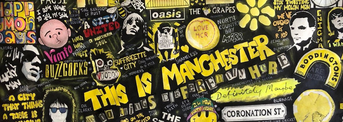 Indie, britpop and rock art by Paul Halmshaw. tweet media