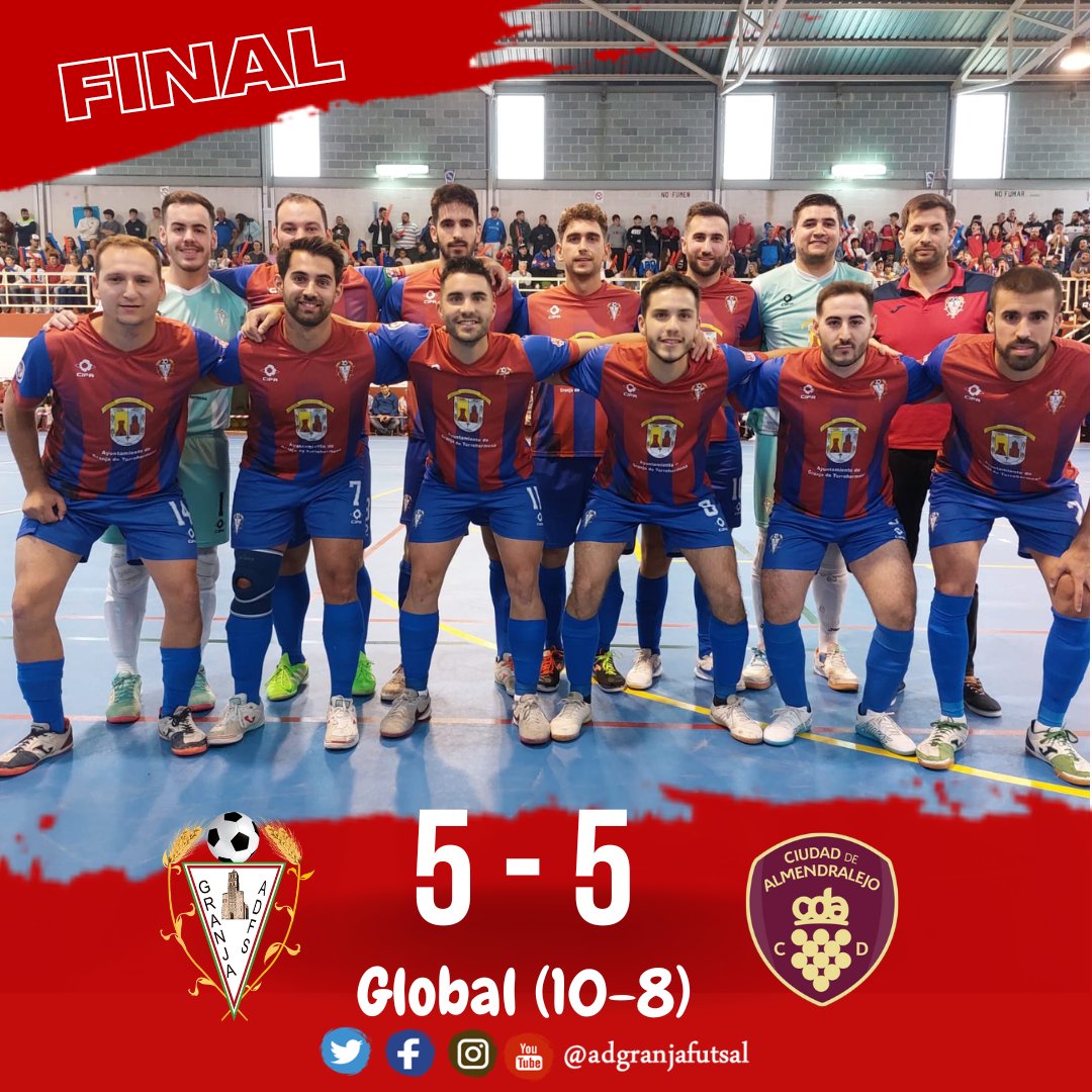Empate en un partido de infarto en el que conseguimos el pase a la gran final. Gracias a toda nuestra afición que fue el factor diferencial para poder acceder a la siguiente ronda. Enhorabuena al rival por su gran eliminatoria
⚽️⚽️ <a href="/jesuspila9/">Jesus</a>
⚽️⚽️ <a href="/MoisesDjokovic/">MoisesDjokovic</a>
⚽️ <a href="/anheme1712/">Antonio Hernández</a>