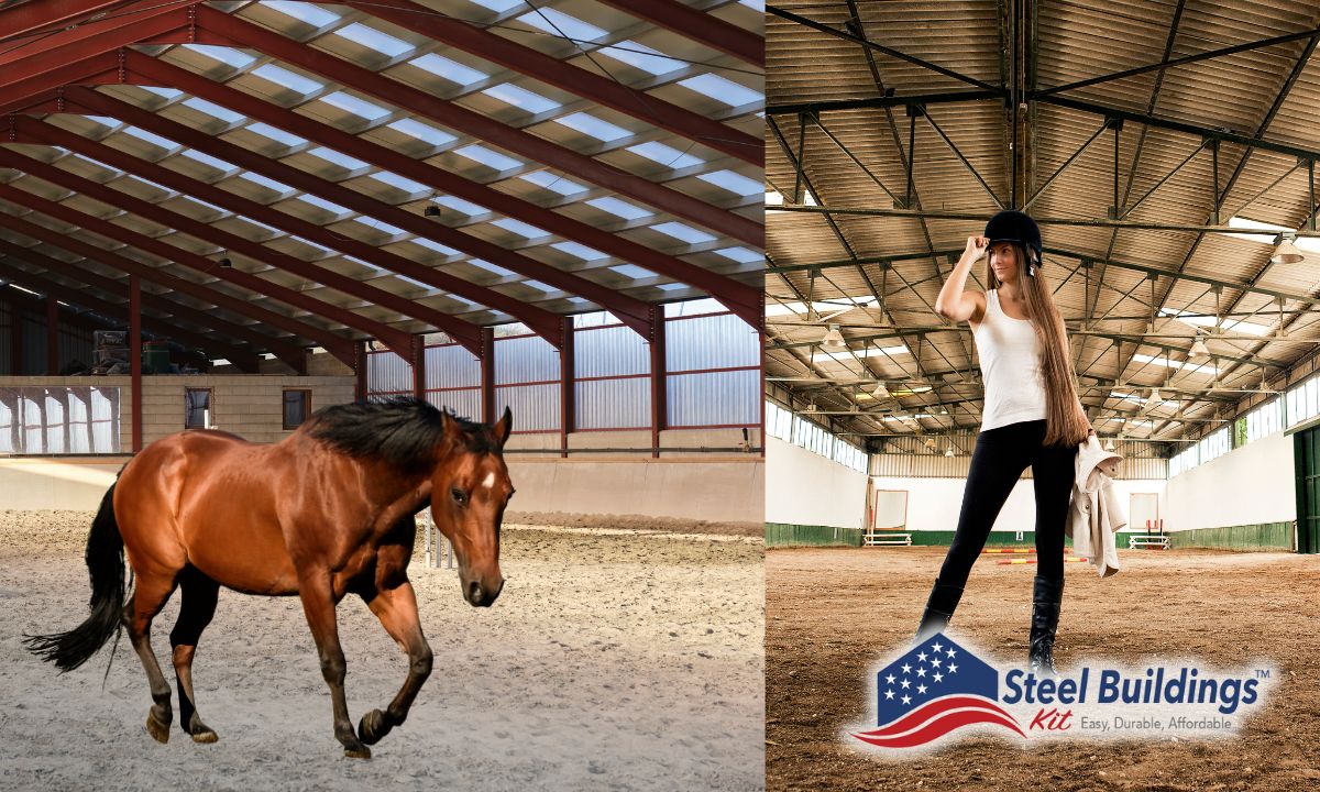 Arena Sizes for Horses: A Comprehensive Guide for Horse Owners - Get the facts at steelbuildingskit.com/arena-sizes-fo… 
#steelbuildings #metalbuildings #prefabbuildings