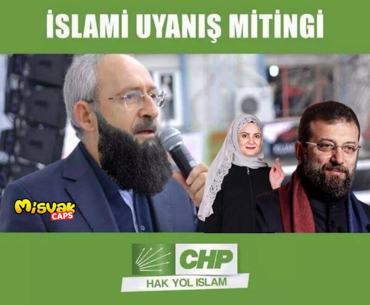 Seçim 3. Tura kalacak olursa #Milletİttifakı mensubu CHP, ismini Cihad-ı Hak Partisi olarak değiştirmeyi düşünüyor. 

Seyyid Kemal Dersimi İslami uyanış mitingleri düzenleyecek.