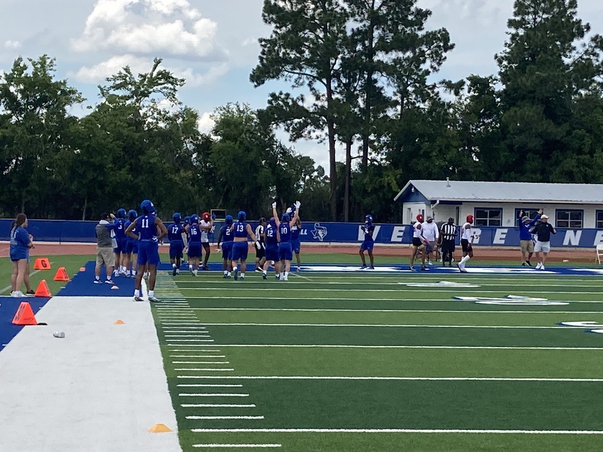 It’s a good day to be a Blue Jay! 
5 for 5 on the day &amp; Needville advances to the 7on7 State Tourney!!