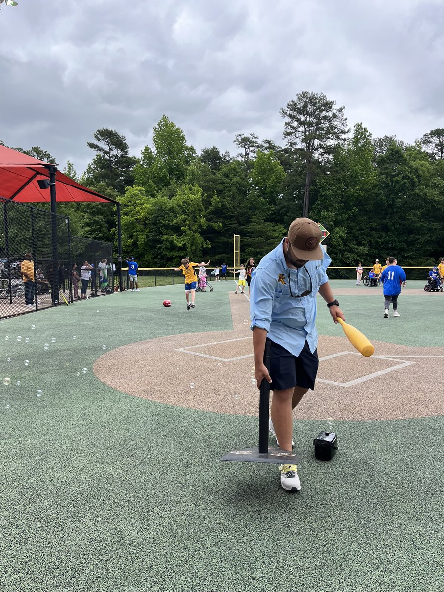 Max ran, danced, jumped, and celebrated all the way down the 3rd baseline to home plate!  ❤️⚾️#miracleleaguebaseball #gomaxgo