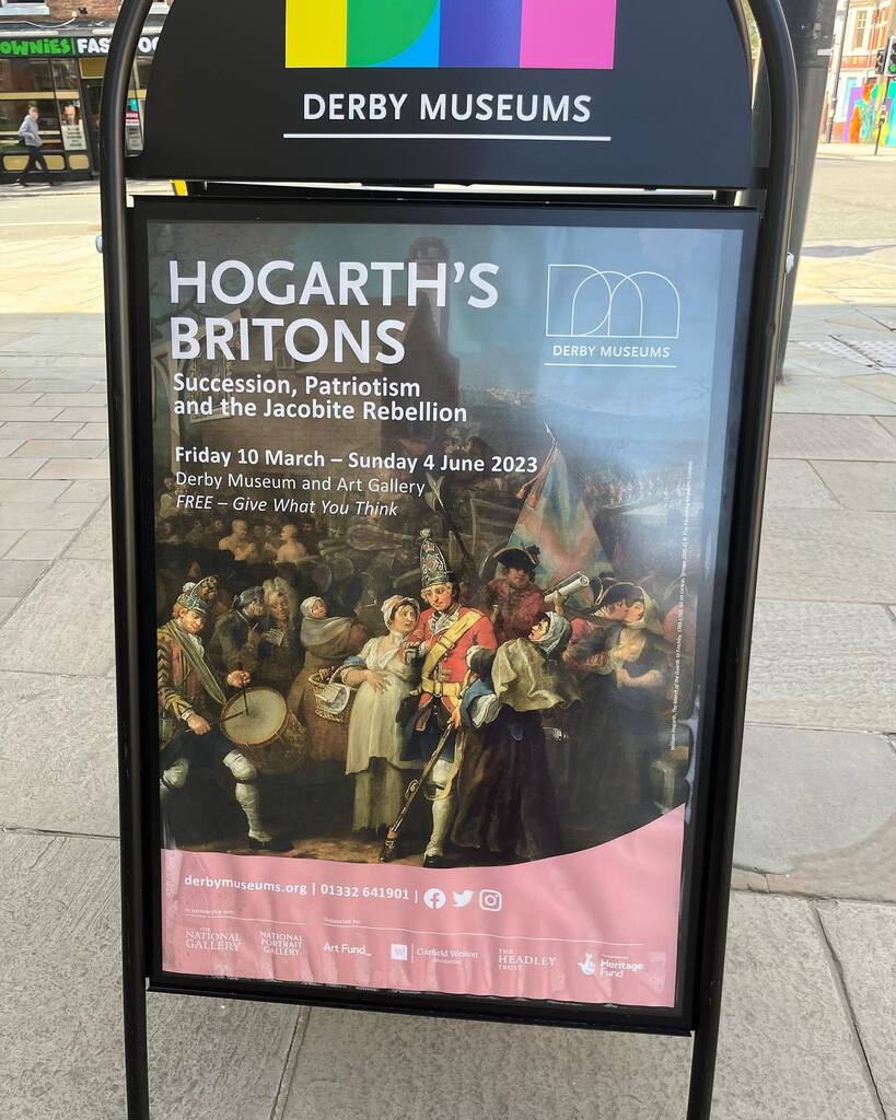 Today, been to wonderful @derby_book_festival talk about #hogarth at <a href="/derbymuseums/">Derby Museums</a> 
What an enlightened man… he didn’t receive a classical education and came to challenge the belief that beauty was only appreciated in the classical statues of Rome and Greece.  He believed th…